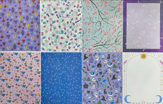 Hoja Decorada - Amor & Hechizos