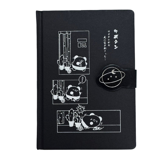 Libreta Para Escritura Hoja Negra Gato