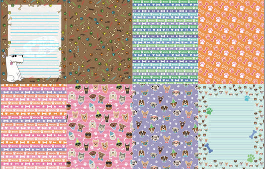 Hoja Decorada - Dog Lovers