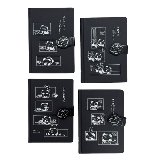 Libreta Para Escritura Hoja Negra Gato