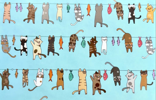 Hoja Decorada - Cat Lovers