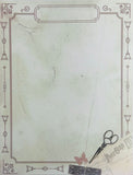 Hoja Decorada - Vintage